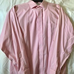 Brooks Brothers 	Slim Fit Cotton Button Down  Shirt	Pink/White Plaid	17.5-35
